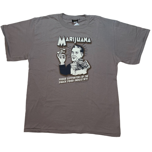 1998 Marijuana Proud Supporters of the Snack Food Industry by Capital Concepts Graphic Tee