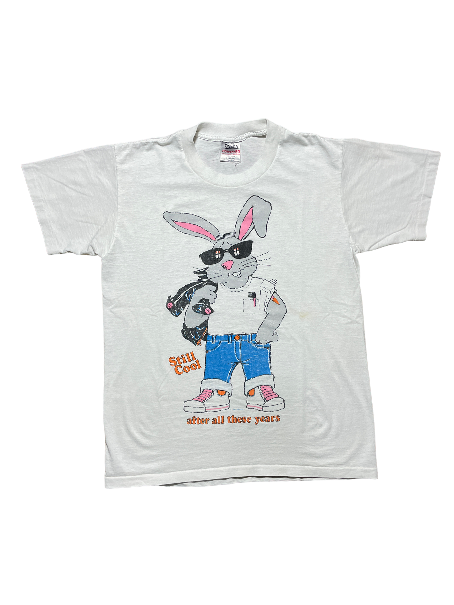 1987 Vintage Bunny Rabbit "Still Cool After All These Years" Graphic Tee
